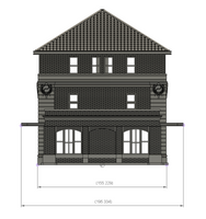 1/87TH HO SCALE BUILDING 3D PRINTED KIT MILWAUKEE ROAD DEPOT, MISSOULA, MONTANA