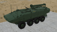 1-72ND SCALE 3D PRINTED U.S. MARINE CORPS AMPHIBIOUS COMBAT VEHICLE RECOVERY VARIANT