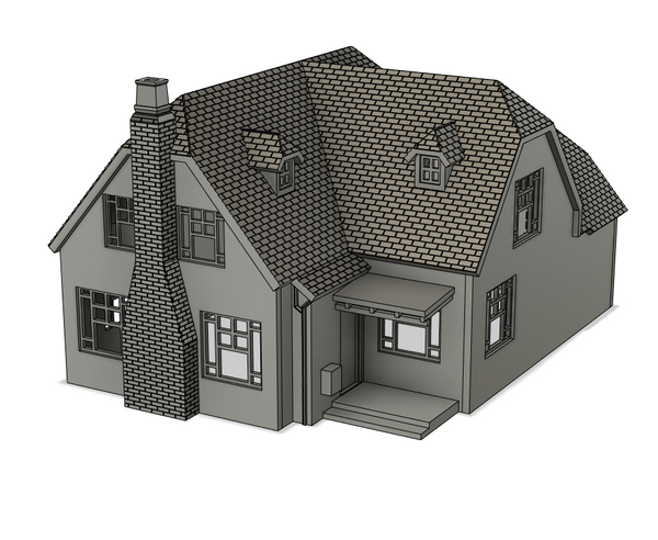 1-87TH HO SCALE 3D PRINTED HOUSE AT 610E TUNNELL ST, SANTA MARIA, CA