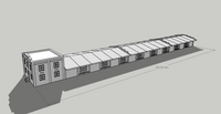 1-87TH HO SCALE 3D PRINTED SEABOARD AIR LINE TERMINAL