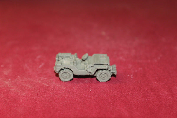 1/87TH SCALE 3D PRINTED WW II U S ARMY AIRBORN JEEP WITH RADIO