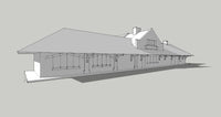 1-160TH N SCALE 3D PRINTED OCONOMOWOC WI MILWAUKEE ROAD DEPOT KIT