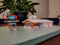 1-220TH Z SCALE 3D PRINTED BURGER CHEF RESTAURANT