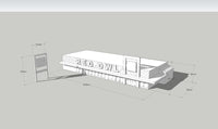 1/87TH HO SCALE 3D PRINTED KIT RED OWL GROCERY STORE