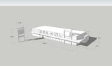 1/87TH HO SCALE 3D PRINTED KIT RED OWL GROCERY STORE