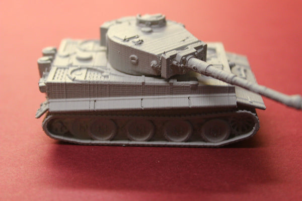 1/72ND SCALE 3D PRINTED WW II GERMAN TIGER TANK-MID PRODUCTION