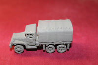 1/72ND SCALE 3D PRINTED WW II U. S. ARMY GMC CCKW 252 CLOSED 2½-TON 6X6 TRUCK