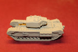 1/72ND SCALE 3D PRINTED WW II BRITISH CHURCHILL CROCODILE FLAME THROWING TANK