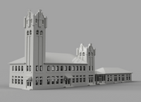 1/87TH HO SCALE BUILDING 3D PRINTED KIT MILWAUKEE ROAD DEPOT, MISSOULA, MONTANA