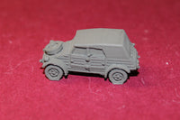 1/72ND SCALE  3D PRINTED WW II GERMAN VW TYPE 82 KUBELWAGEN TOP UP