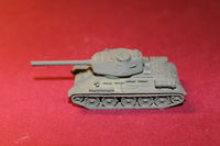 1/72ND SCALE 3D PRINTED WW II RUSSIAN T-34 MEDIUM TANK OT34-85 1944