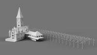 160TH N SCALE 3D PRINTED KIT CHICAGO & NORTHWESTERN RAILROAD DEPOT