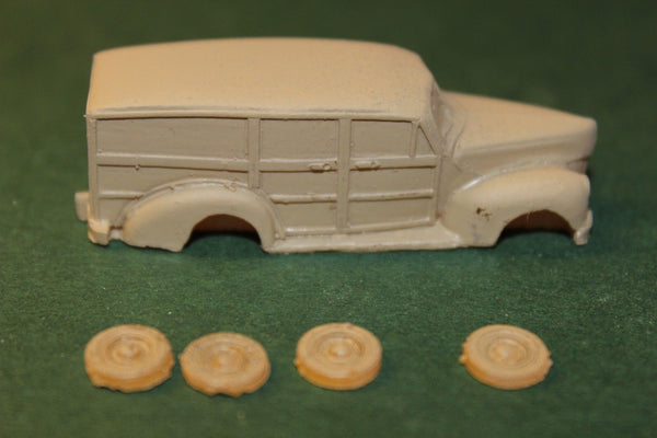 HO SCALE 1940 FORD WAGON RESIN KIT