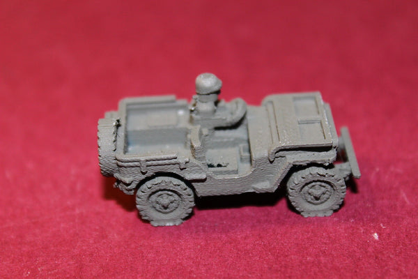 1/87TH SCALE 3D PRINTED WW II U. S. ARMY WILLYS MB JEEP-WINDOW DOWN DRIVER