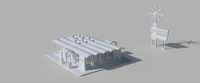 1-87TH HO SCALE 3D PRINTED BBF BURGERS