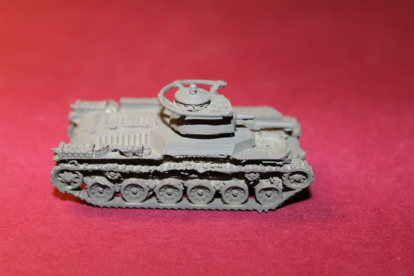 1/72ND SCALE 3D PRINTED WW II JAPANESE TYPE 97 SHI-KI COMMAND TANK