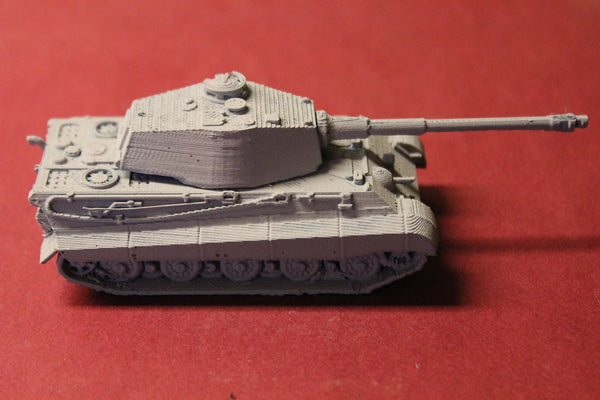 1/87TH SCALE 3D PRINTED WW II GERMAN KING TIGER II HEAVY TANK