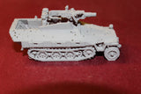 1/87 TH SCALE 3D PRINTED WW II GERMAN SD.KFZ. 10 3.7 cm PaK 3536. HALF-TRACK