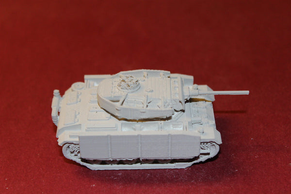 1/72ND SCALE 3D PRINTED WW II GERMAN PANZER III Ausf M, L60 gun