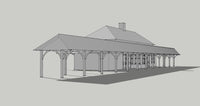 1/87TH  HO SCALE BUILDING  3D PRINTED KIT WOODBURY DEPOT WOODBURY NJ