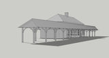 1/87TH  HO SCALE BUILDING  3D PRINTED KIT WOODBURY DEPOT WOODBURY NJ