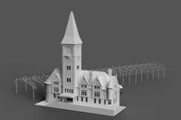 160TH N SCALE 3D PRINTED KIT CHICAGO & NORTHWESTERN RAILROAD DEPOT