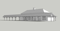 1/87TH  HO SCALE BUILDING  3D PRINTED KIT WOODBURY DEPOT WOODBURY NJ