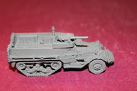 1/72ND SCALE 3D PRINTED WW II U S ARMY M 9 HALFTRACK WITH ROLLER