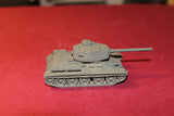 1/87TH SCALE 3D PRINTED WW II RUSSIAN T-34-85 MEDIUM TANK 85MM ZiS-S-5 GUN 1944