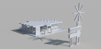 1-87TH HO SCALE 3D PRINTED BBF BURGERS