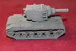 1/72ND SCALE 3D PRINTED WW II RUSSIAN KLIMENT VOROSHILOV TANK KV-2